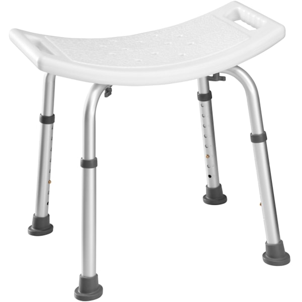 tectake Badestol firkantet White
