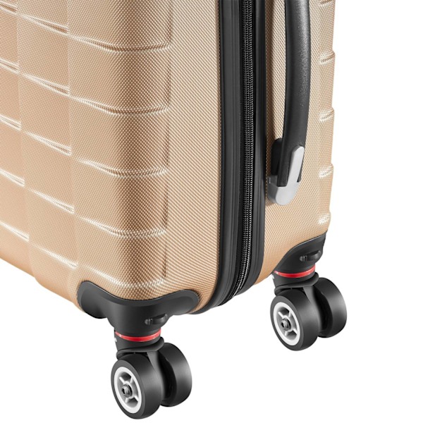 tectake Kuffertsæt 3-dele hardcase -  champagnefarvet Champagne one size