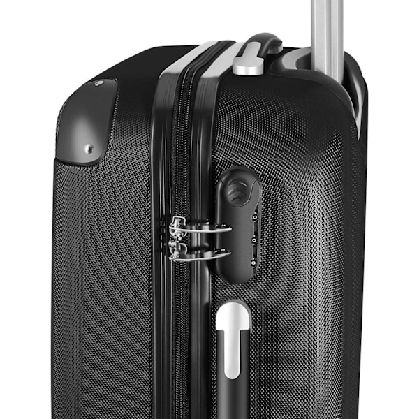 tectake Kuffertsæt hardcase -  sort Black one size