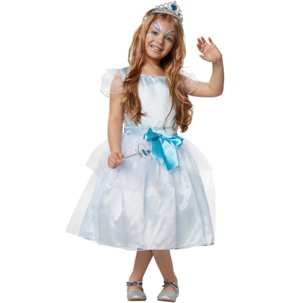 tectake Isprinsesse børnekostume Blue 116 (5-6y)