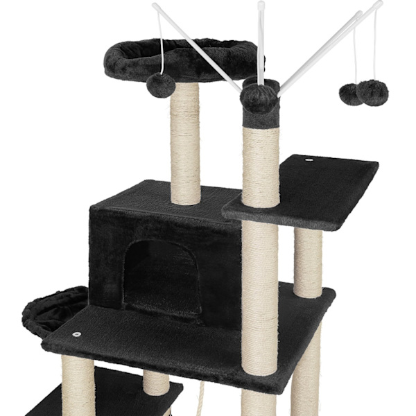 tectake Kradsetræ Lilou -  sort Black