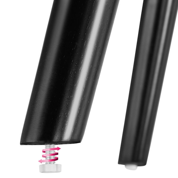 tectake Ovalt sofabord Acerra, marmorlook 100x50x34,5 cm -  sort Black