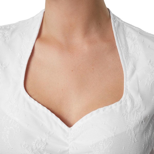 tectake Dirndlbluse Tyroler Greta White XXL