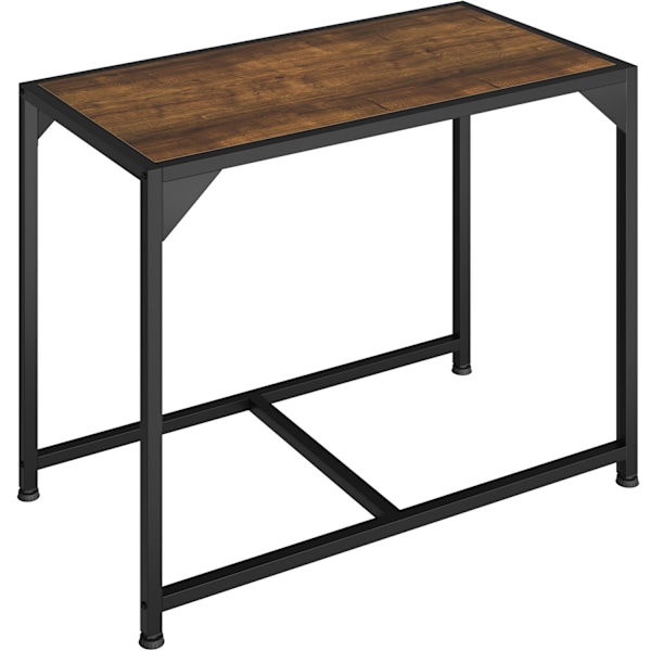 tectake Spisebordssæt Milton -  Industrielt mørkt træ, rustikt Dark brown