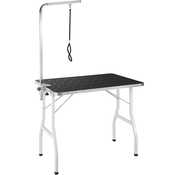 tectake Trimmebord med galge -  sort/hvid White