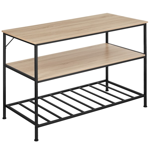 tectake Reol Akeley -  Industrielt lyst træ, egetræ Sonoma Light brown