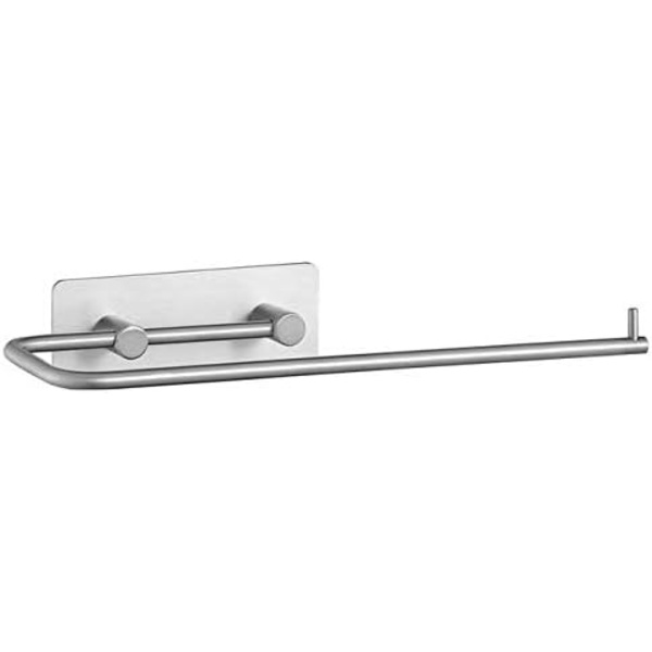 Køkkenrulleholder Toiletrulleholder Papirrulleholder Vægmonteret toiletrulleholder til badeværelse Køkken WC Selvklæbende Ingen boring
