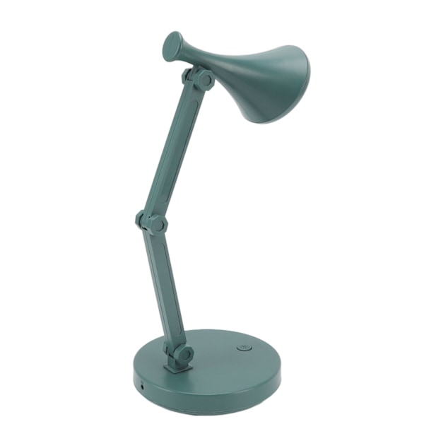 Moderne LED-bordlampe med 2 lysstyrkenivåer og justerbar stativ - Perfekt for studier, sovesal og kontor - Øyevernlig design - Grønn