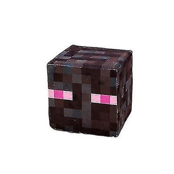 Minecraft My World Plysch Creepy Black Steve Trap Box Lawn Square Kudde Kudde Doll 20cm #01 S