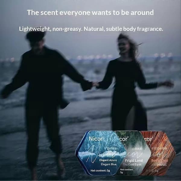 【HT】5g Nicor Perfumer Solid Balm til Mænd, Langvarig Duft Bærbar Opfriskende Deodorant Balm bule 5g