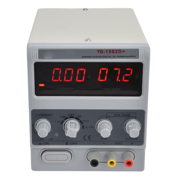 UK-plugg 15V 2A justerbar koblingsstrømforsyning 1502D DIY-testing 3-sifret display