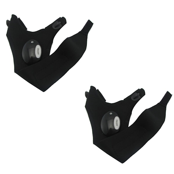 LED Fingerløse Handsker Polyester Holdbare Natfiskeri Camping Lys Handsker