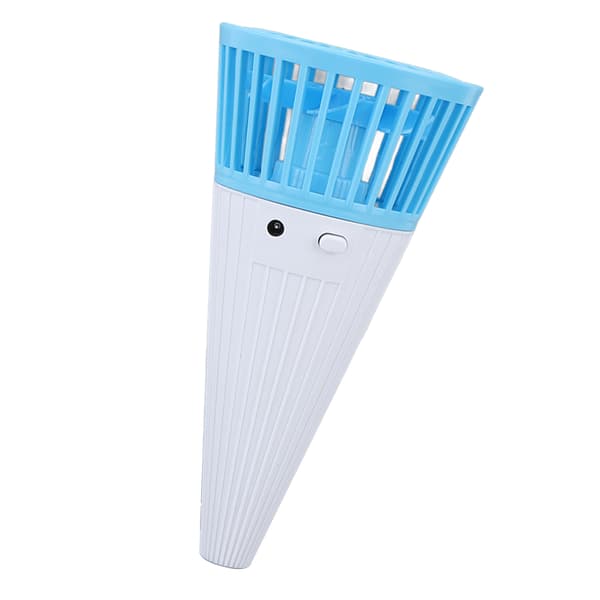 Mini håndholdt halsventilator bærbar personlig køleventilator blå