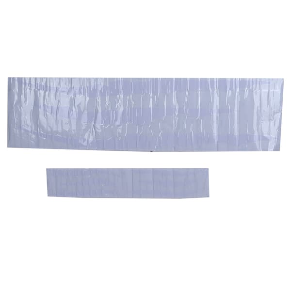 2 STK PVC Vanntett Frontlys Dekal Universal Bil Dekor Hvit