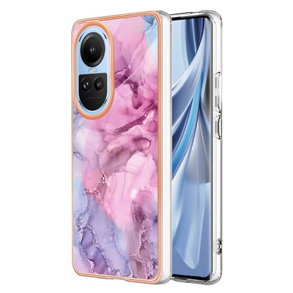 Kompatibel med Oppo Reno 10 5g- etui Lätt Snygg Glänsande Stötsäker beskyttelse og robust TPU-cover Pink