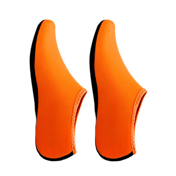 Andningsbara simstrumpor, bekväma strandstrumpor för dykning (orange L)
