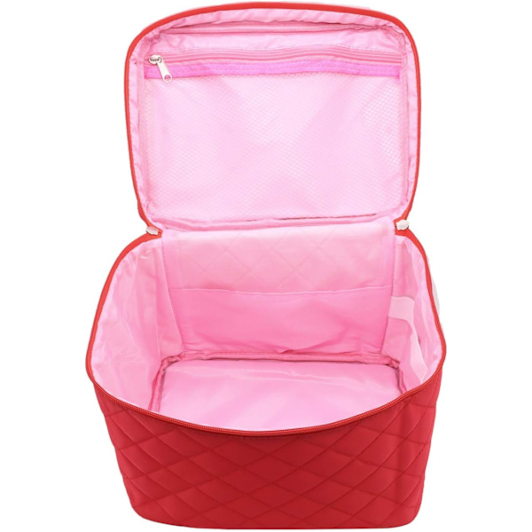 Makeuptaske, stor toilettaske til kvinder, organizer, bærbar