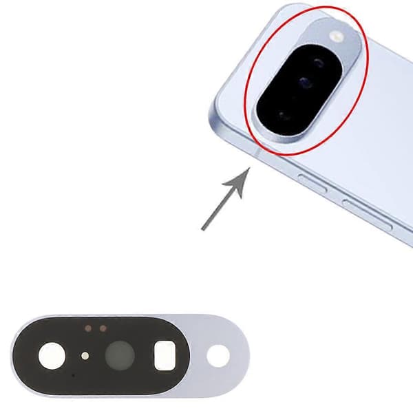 For Google Pixel 10 bakre kameralinsedeksel Blue