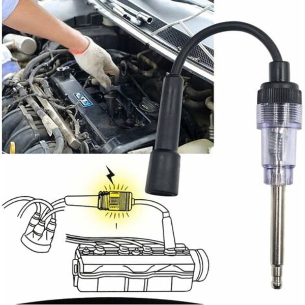 Motortändningstestare Biltändstiftstestare Inline tändstift Inline-tändning Lämplig för interna och externa motorer på bilgräsklippare