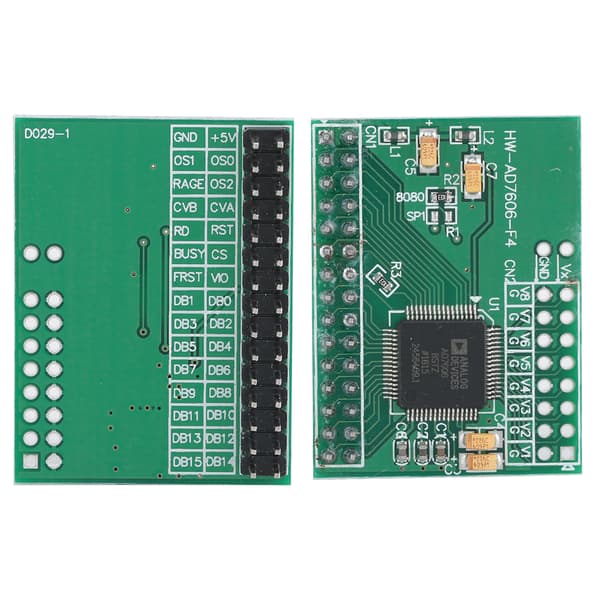 AD7606 Dataopsamlingsmodul 16-bit ADC 8-kanals synkroniseringssamplingfrekvens 200KHz