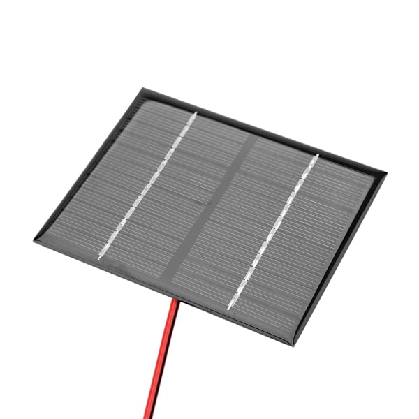 1,5W 12V Polykristallin Silikon Solpanel DIY-kit med krokodilklämmor