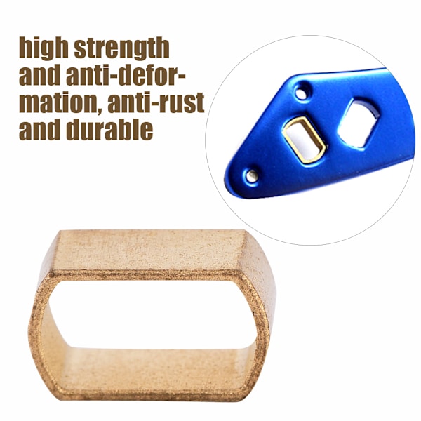Lure DIY modifisert D-merke til S-merke 4*7mm metallramme gull 3 stykker per pakke