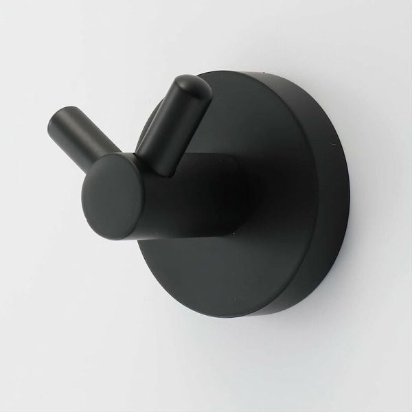 Hardware til badeværelset knage i rustfrit stål (sort knage-4 stk),