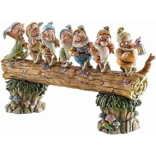 Tecknad Seven Dwarfs Gnome Trädgårdsprydnad Harts Ornament Kartongförpackning