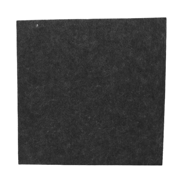 6 Pak Akustisk Absorptionspanel Fortykket Reducer Efterklang Lydisoleret Polstring Absorber Sort
