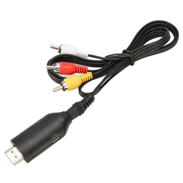 RCA til HD Multimedia Interface-omformer støtter 1080P 720P AV CVBS-adapter for PS2 for PS3 for Xbox STB VCR DVD