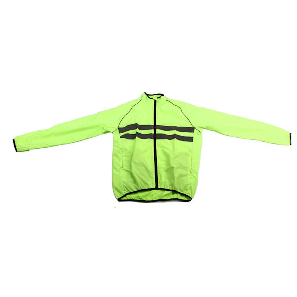 Reflexjacka Andningsbar Cykeljacka Långärmad Polyester Fickor Utomhus M