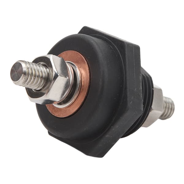 3/8 tommer Panel Batteri Terminal Stik DC12V Pålidelig Effektiv til Strømforsyningssystemer til Biler, Både, Yachter Sort