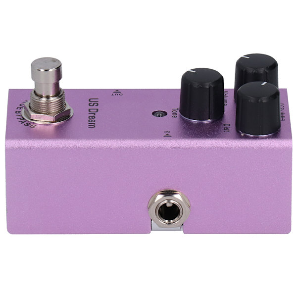 US Dream Distortion Mini Gitarr Effektpedal True Bypass Lila DC 9V JDF-4