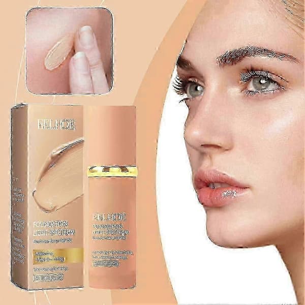 【HT】Makeup flydende foundation letvægts fejlfri dækning foundation makeup tilbehør