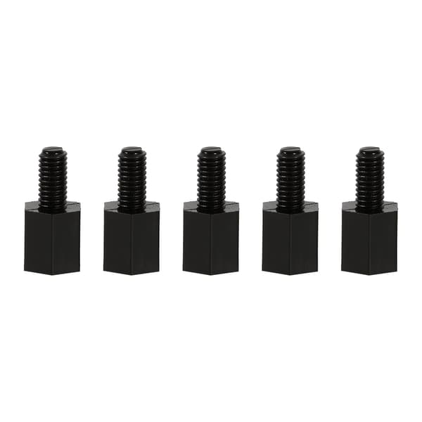 Plast Nylon Hex Hane Spacer Rundt hode Skruemutter Sett - 100 stk (M2 M3 M4)