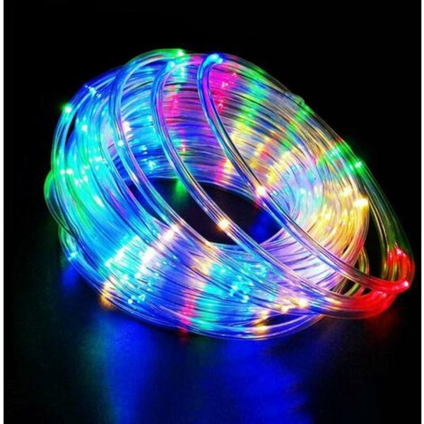 20M Solar String Lights, Multicolor 200 LED PVC-ljusrör Utomhus IP68 Vattentät för helgdagar Fest Nyår Jul