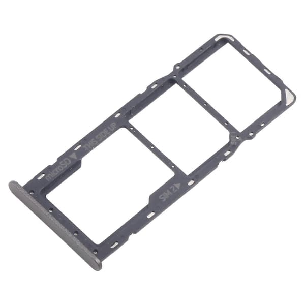 For Nokia C32 KOMPATIBEL SIM-kortskuff + Micro SD-kortskuff Black