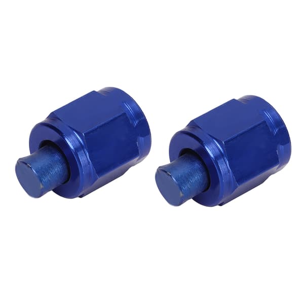 2PCS AN4 Bränsleledningsadapter Block Off Montering Läckagesäker Aluminiumlegering Flare Nut Slanglock