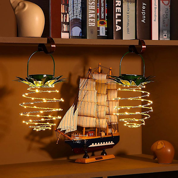 Smedejern Ananas Solar Lights (to pakker af 60 lys),
