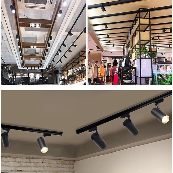 Spotlight LED Track Light High Power (sort skal)