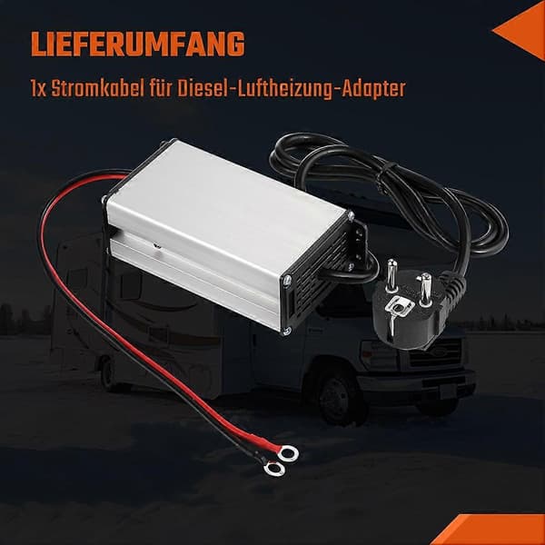 240V til 12V AC/DC Strømforsyningsadapter Transformer Strømforsyning til 5-8 KW Diesel Luftvarmer til Campingvogn EU-stik[ht]