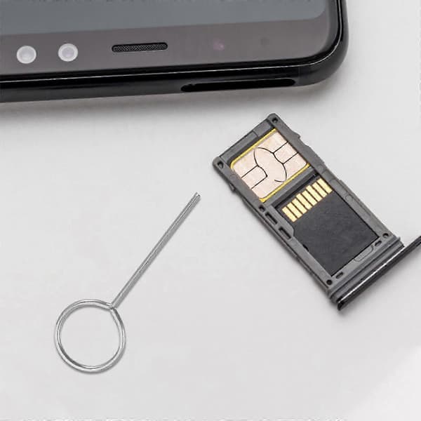 SIM-telefon SIM-skuffefjernerpinner i rustfritt stål for telefon 100 stk