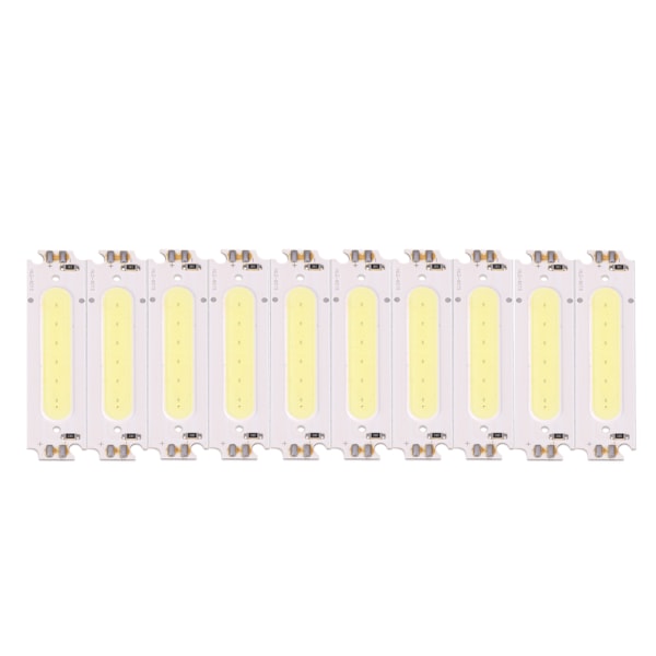 10-pack DC 12V 2W COB-chip ljuskälla för DIY LED-lampor, belysningsarmaturer och bilbelysning (vit)
