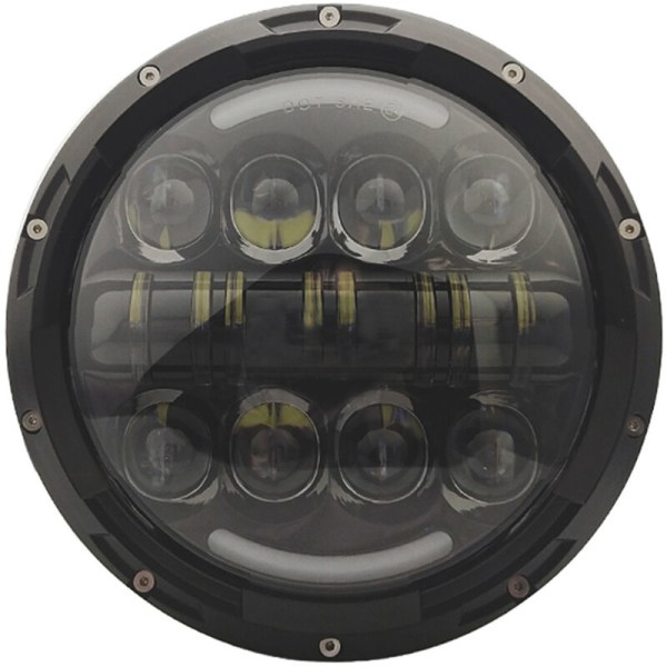 Tuumainen 80 W LED-otsakelamppu Harley Angel Eye Ring -otsakelamppu