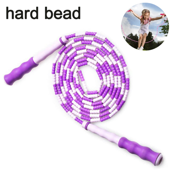 Hopprep Beaded Hopprep, hopprep Justerbar för vuxna Purple hard beads