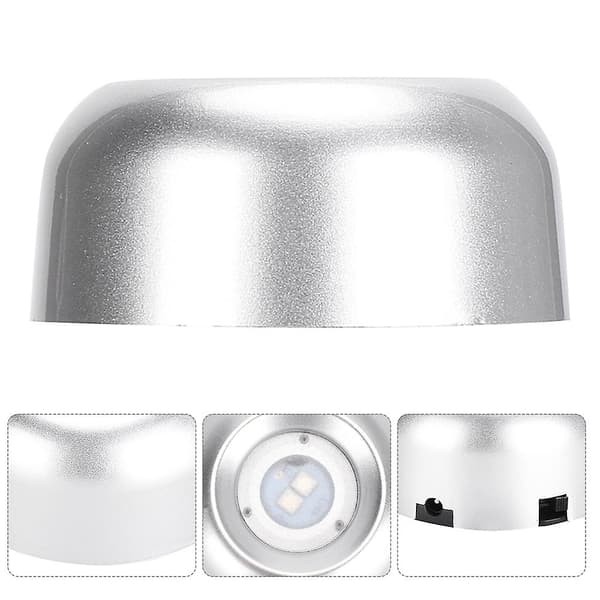 LED Lysbase Sølv Elf Farverig Lampe Lysende Holder Krystalkugle Display Stand