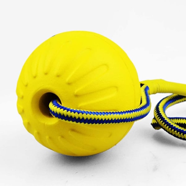 husdjursleksak (stor gul boll att sätta på - diameter 9 cm),