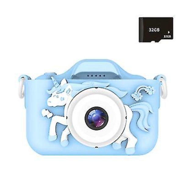 Lasten digikamera 1081p HD Sd -kortti itsekamera Bule