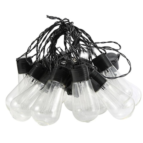 Solar Julelys (Varm hvid, Solar Bulb 30)