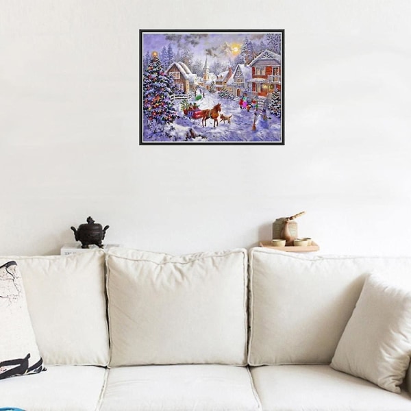 Överraskning i väskan God Jul Diamond painting DIY 5d Korsstygn Väggdekoration För Broderi Målning Dekoration Med Lim Diamantbilder